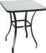 Outsunny table d'appoint - Métal - 68,5 x 68,5 x 84 cm - Gris