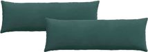 vidaXL - Zitkussens - 2 stuks - Donkergroen - 120 x 40 cm - Corduroy stof