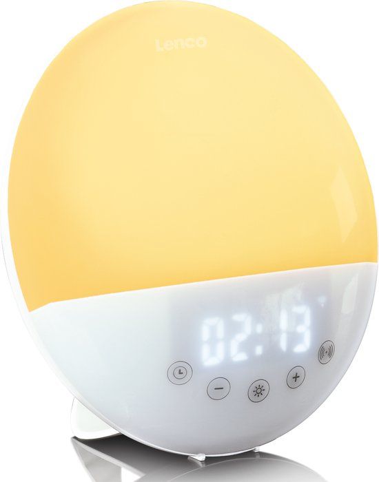 Lenco CRW-110WH Wekkerradio met Wake Up Light - Wit