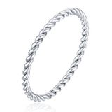Cilla Jewels Lookinggoodtoday Gedraaide Elegante Dames Ring Edelstaal Verzilverd Zilverkleurig-18mm
