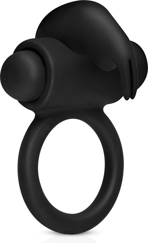 Easytoys Men Only Bunny Vibe Cockring - Zwart