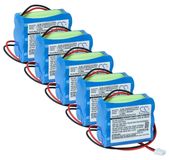 vhbw 5x batterie de remplacement pour Visonic GP65AAM6YMX, LTT-AA1300LSDX6Y, GP211ATH6XML, GP220AAH6YMX pour système d'alarme, système d'alarme (2000 mAh, 7,2 V, NiMH)