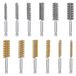 Jeu de brosses métalliques pour trous en acier inoxydable avec 12 pièces pour perceuse à percussion