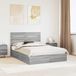 Maison Exclusive - Lit de rangement Sonoma-gris, 140 x 200 cm, panneau de particules