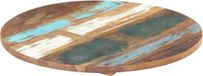 vidaXL Tafelblad rond 80 cm massief gerecycled hout