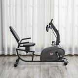 Icecat Vélo Couché Semi-allongé Magnétique Avec Écran Lcd, Selle Ajustable, 2 Niveaux De Résistance, Cadre En Acier Noir Pour Entraînement À Domicile