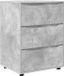 vidaXL Opbergkast 60 x 48 x 81 cm Bewerkt hout Beton Grijs
