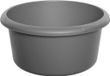 Whitefurze Afwasteil/afwasbak - 4 liter - grijs - 27 x 27 x 13 cm - rond - kunststof