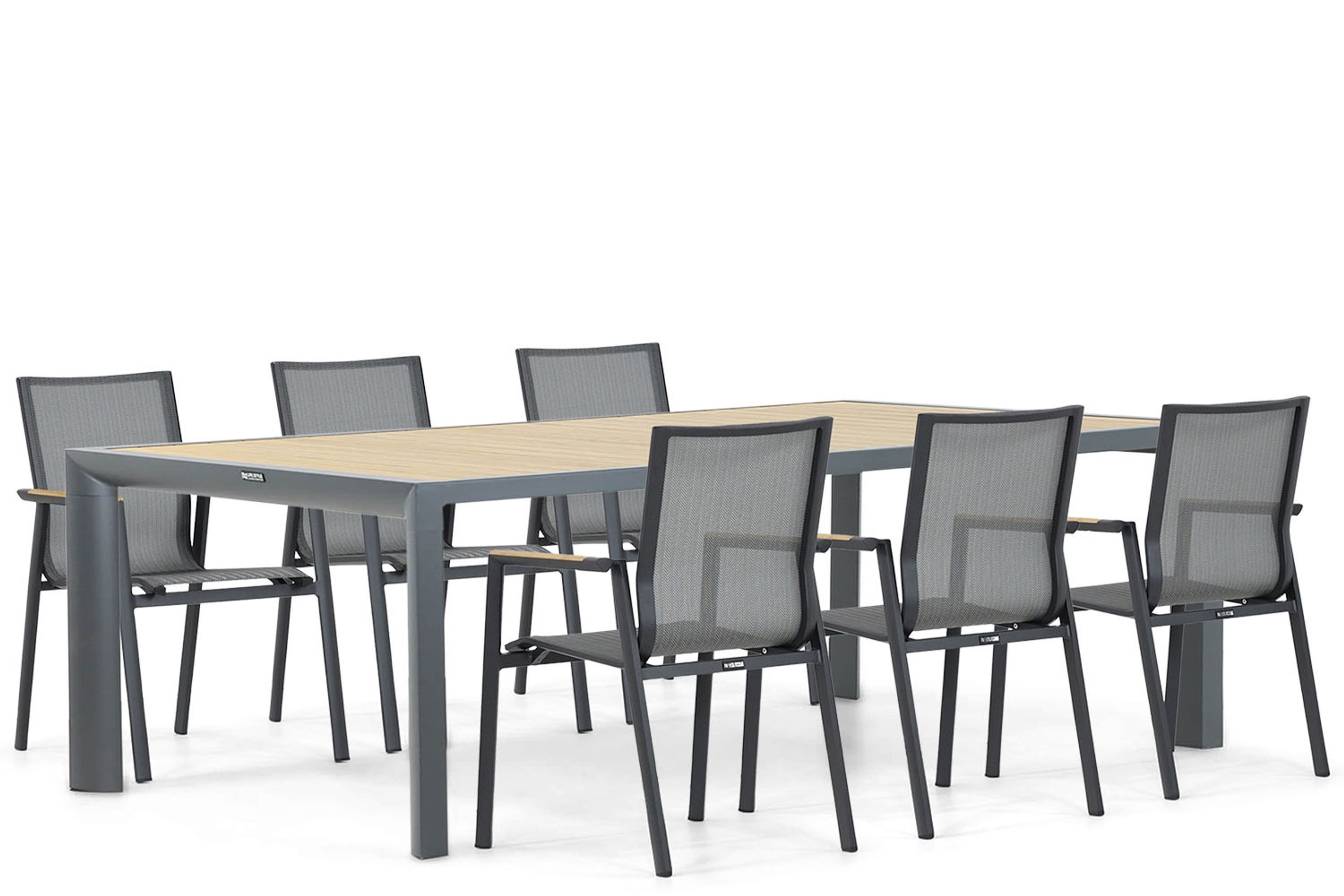 Lifestyle Garden Furniture Lifestyle Fiora/Borello 240 cm dining tuinset 7-delig