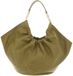 Coccinelle Leren handtas schoudertas Smash Handbag Smooth Leather Seagrass kaki