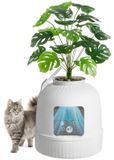 Merkloos Kattenbak Gesloten Kattenbak 70 cm Wit