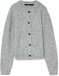Vero Moda Vmnovah Ls O-neck Button Cardi Ga N 10320496 Medium Gray Melange Women's Size - M