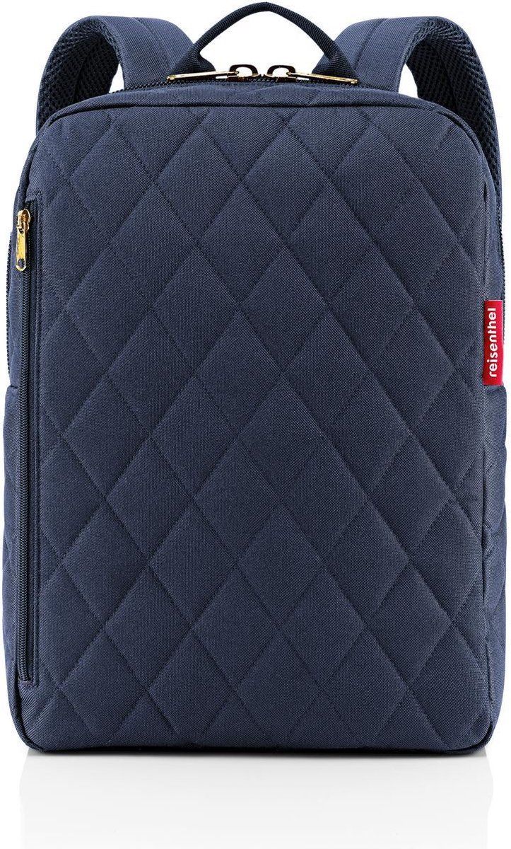 reisenthel Classic Backpack Rugzak - 13L - Rhombus Midnight Gold Blauw - 4012013733123