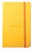 RHODIA 118636C - Hardcover Notitieboek Jonquille - 9 x 14 cm - Effen - 192 pagina's - Clairefontaine Ivoor Papier 90 g/m² - Leeslint, Elastieksluiting - Omslag in Imitatieleer - Collectie Rhodiarama