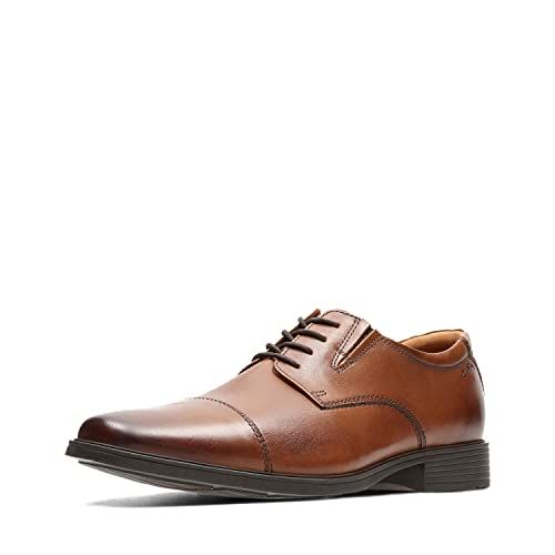 Clarks Tilden Pet Oxford Flat Heren Donkerbruin Leer 42.5 EU