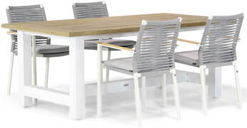 Santika Furniture Santika Giovane/Los Angeles 200 cm dining tuinset 5-delig