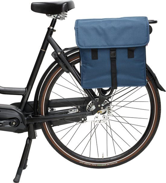 BECK Canvas Shopper - Blauw - 15L - Achter - 39x33x19cm