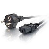 Cables To Go Europese voedingskabel - 3m