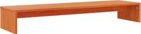 vidaXL Monitorstandaard 100x27x15 cm massief grenenhout wasbruin