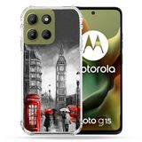 Cokitec Versterkte hoes voor Motorola G15 Reis Engeland Londen Vintage