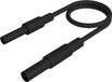 SKS Hirschmann MAL S GG-B 25/2,5 sw Veiligheidsmeetsnoer 4mm-veiligheidsstekker 4mm-veiligheidsbus 25 cm Zwart 1 stuk(s)