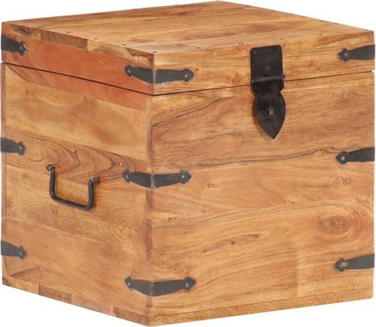 vidaXL Kist 40x40x40 cm massief acaciahout