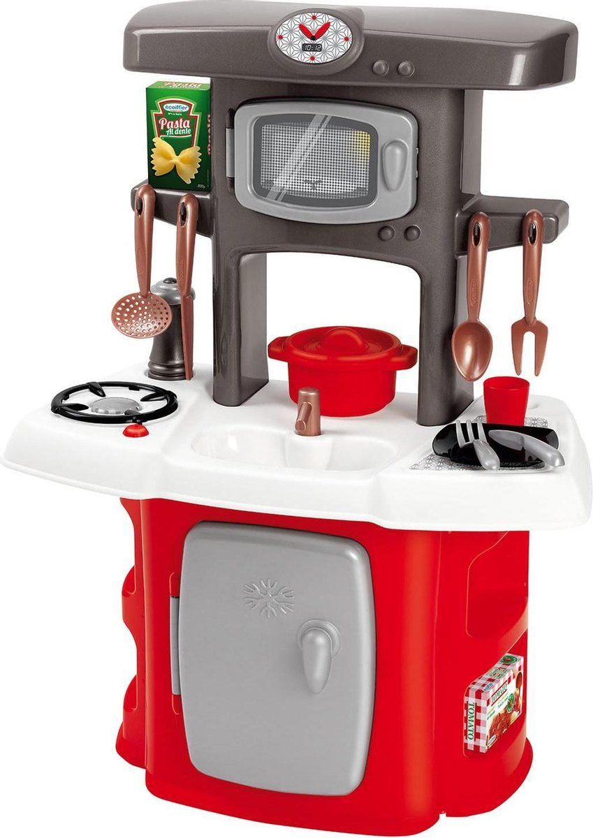 écoiffier 1696 Play Kitchen Loft - Red, White, Gray