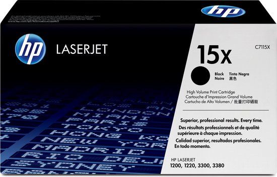 HP 15X High Capacity Black Toner Cartridge - C7115X