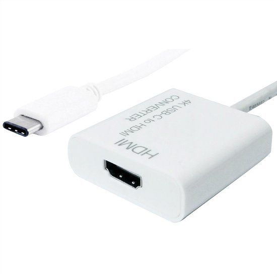 VALUE Beeldschermadapter USB Type C - HDMI 4K Wit