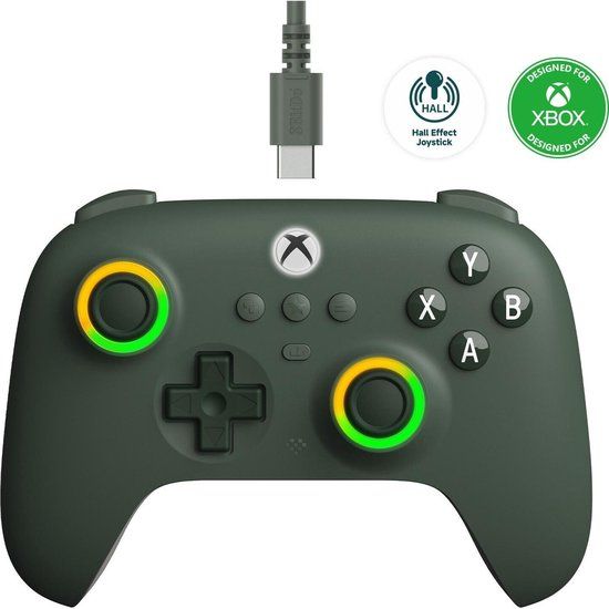 8Bitdo Ultimate C Dark Green - Controller Gamepad - Bedraad - Geschikt voor PC, Xbox One - Force Feedback - Groen