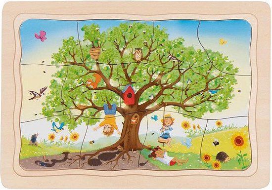 Goki Houten Legpuzzel Mijn Appelboom - 32 Stukjes