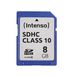 Intenso carte mémoire SDHC Class 10 8 Go