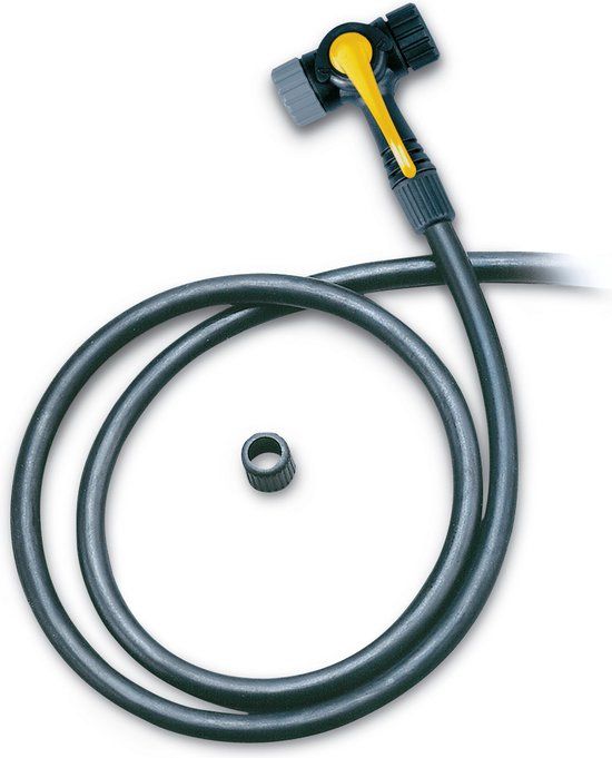 Topeak Twinhead + pompslang - 15711000 - Zwart - Handmatige fietspomp