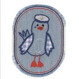 HKM 10236321 patches, blauw/rood, één maat