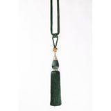 Chic Home ROBERTO decoratief koord met kwastjes 96 cm groen