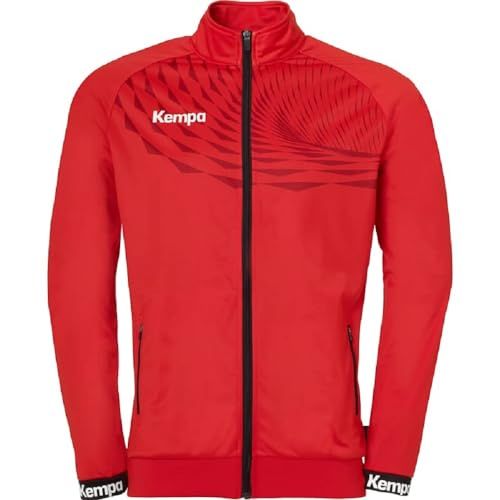 Kempa Wave 26 Poly Jacket - Men's/Boys' Football Training Jacket - Red