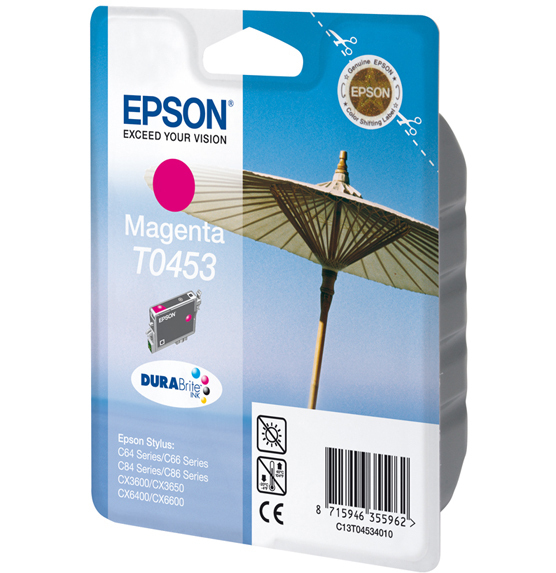 Epson Parasol inktpatroon Magenta T0453 DURABrite Ink single pack / magenta