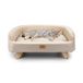 Ferplast FSC®-gecertificeerde houten honden- en kattenkennel met zacht kussen, stijl, comfort en duurzaamheid, 62 x 45 xh 26 cm.
