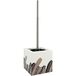 MSV Toiletborstel met Houder – WC-Borstel met Toiletborstelhouder – Closetborstel in Klassiek Design – Toiletborstelset – BRUIN – Kunststof