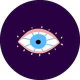 Bonateks, Ronde digitaal bedrukte muismat, antislip onderkant, voor kantoor en thuis, diameter: 22 cm