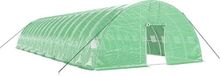 vidaXL Tuinkas met stalen frame, groen, 96 m², 16x6x2,85 m