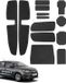 OEM Bol Antislip Rubbermatten Set - 13 Stuks - Zwart