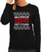 Bellatio Decorations foute Kersttrui - 404 error fun Kerst - sweater - zwart - dames XS