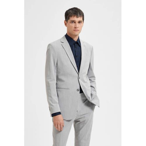SELECTED HOMME SLHLIAM Slim Fit Blazer - Light Grey Melange