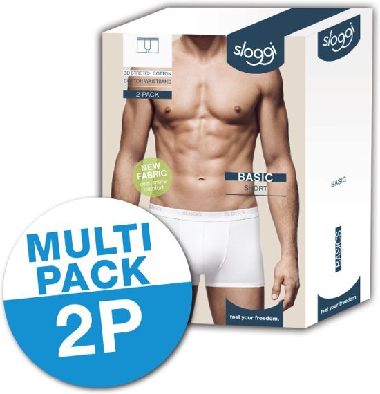 sloggi Heren Basic Short 2 pack Zwart maat XL