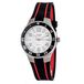 Justina Montre analogique à quartz pour femme avec bracelet en caoutchouc 11910B, Blanc., 31MM, bracelet
