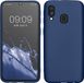 kwmobile telefoonhoesje geschikt voor Samsung Galaxy A40 - Hoesje voor smartphone - Back cover in metallic blauw