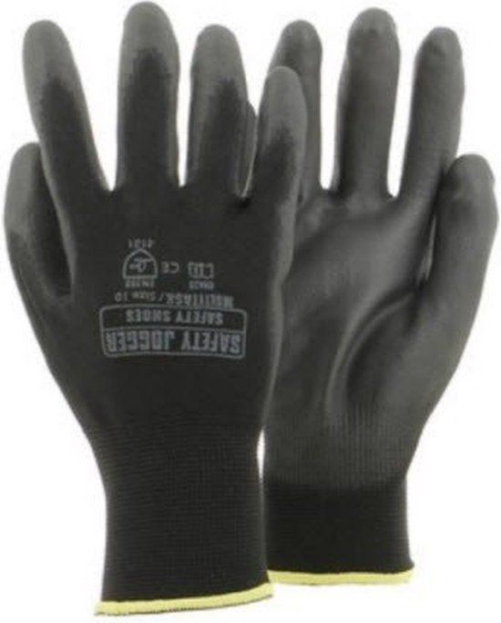 Safety Jogger SJ Multitask handschoenen PU/Polyester 4131X - Zwart - 11 (XXL) - 12 paar