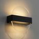 Lucande Narkelo Lampe murale LED, noir/transparent, CCT, IP44