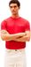 Tommy Hilfiger Heren T-shirt Katoen Effen Korte mouw Regular Fit Medium Red S
